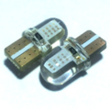 Автолампа LED T10 W5W 12V червона (габарит/номер/салон)