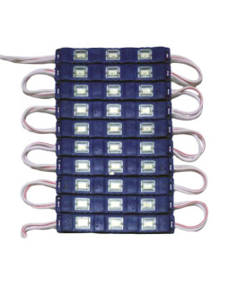 Світлодіодний модуль 5630 SMD 3 LED, 24V, синій, пластиковий корпус