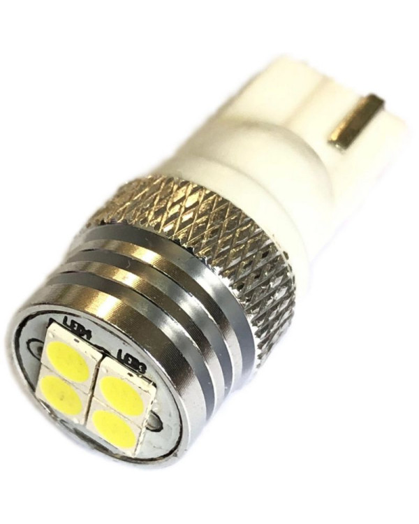 Автолампа LED T10 W5W 4SMD 12V біла (габарит/номер/салон) Автолампа LED T10 W5W 4SMD 12V біла (габарит/номер/салон)