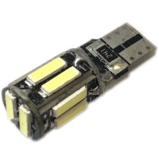 Автолампа LED T10 W5W 10SMD 12V біла (габарит/номер/салон)