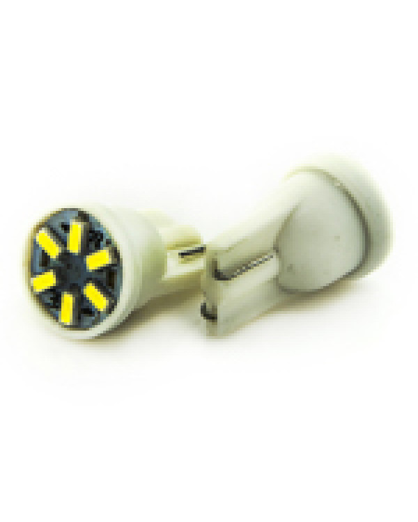 Автолампа LED T10 W5W 6SMD 3014 12V біла (габарит/номер/салон)