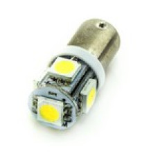 Автомобільна лампа підсвітки габаритів 24V T4W (BA9s) 5SMD 5050 75Lm БІЛИЙ