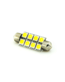 Автомобільна лампа підсвітки салону, номера  12V AC (C5W) 8SMD 5050 42мм 120Lm БІЛИЙ