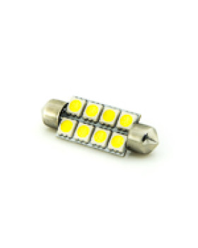 Автомобільна лампа підсвітки салону, номера 12V AC (C5W) 8SMD 5050 42мм 120Lm БІЛИЙ Автомобільна лампа підсвітки салону, номера 12V AC (C5W) 8SMD 5050 42мм 120Lm БІЛИЙ