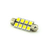 Автомобільна лампа підсвітки салону, номера  12V AC (C5W) 8SMD 5050 42мм 120Lm БІЛИЙ