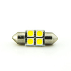 Автомобільна лампа підсвітки салону, номера  12V AC (C5W) 4SMD 5050 31мм 60Lm БІЛИЙ
