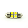 Автомобільна лампа підсвітки салону, номера  12V AC (C5W) 4SMD 5050 31мм 60Lm БІЛИЙ