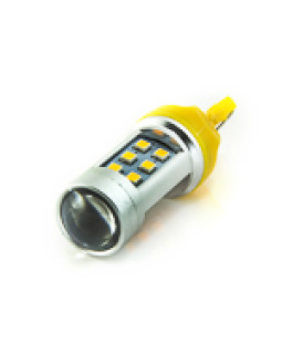 Світлодіодна автолампа W21W W3x16d 12V 7440 21SMD 2835 ЖОВТИЙ Світлодіодна автолампа W21W W3x16d 12V 7440 21SMD 2835 ЖОВТИЙ