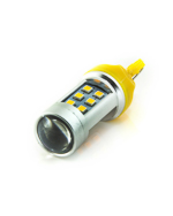 Світлодіодна автолампа W21W W3x16d 12V 7440 21SMD 2835 ЖОВТИЙ Світлодіодна автолампа W21W W3x16d 12V 7440 21SMD 2835 ЖОВТИЙ