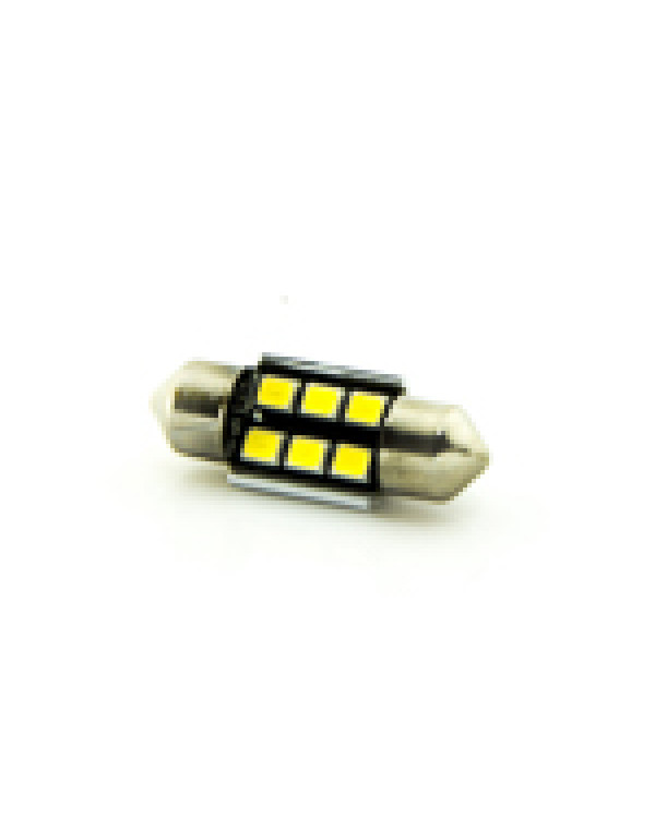 Автомобільна лампа підсвітки салону, номеру 12V AC (C5W) 6SMD 2835 31мм білий обманка 500Lm Автомобільна лампа підсвітки салону, номеру 12V AC (C5W) 6SMD 2835 31мм білий обманка 500Lm