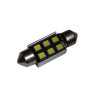 Автомобільна лампа підсвітки салону, номера 12V AC (C5W) 6SMD 2835 36мм обманка 540Lm БІЛИЙ