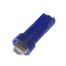 Автолампа LED T5 24V синя, 1SMD 3528, для панелі приладів