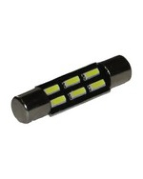 Автомобільна лампа підсвітки салону, номера 12V AC (C5W) 6SMD 4014 28мм 65 Lm БІЛИЙ Автомобільна лампа підсвітки салону, номера 12V AC (C5W) 6SMD 4014 28мм 65 Lm БІЛИЙ