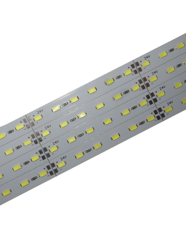 24V Смуга алюм. 5630 72smd (resistor 390) 10 mm COOL WHITE 6000K