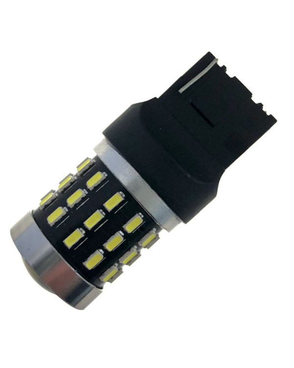 Світлодіодна автолампа W21W W3x16d 12V 7440 54SMD 3014 білий драйвер лінза 470Lm Світлодіодна автолампа W21W W3x16d 12V 7440 54SMD 3014 білий драйвер лінза 470Lm