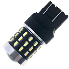 Світлодіодна автолампа W21/5W W3x16q 12V 7443 54SMD 3014 білий, лінза 240/480Lm Світлодіодна автолампа W21/5W W3x16q 12V 7443 54SMD 3014 білий, лінза 240/480Lm
