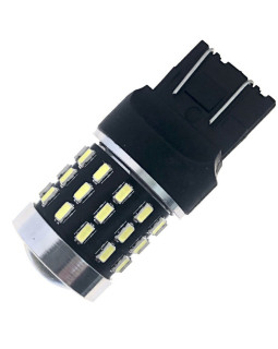 Світлодіодна автолампа W21/5W W3x16q 12V 7443 54SMD 3014 білий, лінза 240/480Lm Світлодіодна автолампа W21/5W W3x16q 12V 7443 54SMD 3014 білий, лінза 240/480Lm