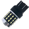 Світлодіодна автолампа W21/5W W3x16q 12V 7443 54SMD 3014 білий, лінза 240/480Lm