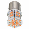 Світлодіодна автолампа PY21W BAU15s 12V 1156 54SMD 3014 (зі зміщенням) ЖОВТИЙ
