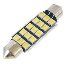 Автомобільна лампа підсвітки салону, номера 12V AC (С5W) 15SMD 2835 42мм обманка 300Lm БІЛИЙ Автомобільна лампа підсвітки салону, номера 12V AC (С5W) 15SMD 2835 42мм обманка 300Lm БІЛИЙ