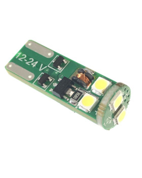 Автолампа LED T10 W5W 6SMD 3030 12-24V біла (габарит/номер/салон)