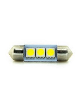 Автомобільна лампа підсвітки салону та номера 24V AC (C5W) 3SMD 5050 36мм 40lm БІЛИЙ Автомобільна лампа підсвітки салону та номера 24V AC (C5W) 3SMD 5050 36мм 40lm БІЛИЙ