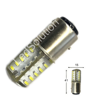 Світлодіодна автолампа P21/5W BAY15d 12V 1157 48SMD 3014 силікон 90/240Lm БІЛИЙ Світлодіодна автолампа P21/5W BAY15d 12V 1157 48SMD 3014 силікон 90/240Lm БІЛИЙ