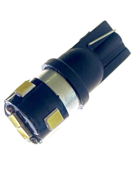 Автолампа LED T10 W5W 6SMD 2835 12V біла (габарит/номер/салон)