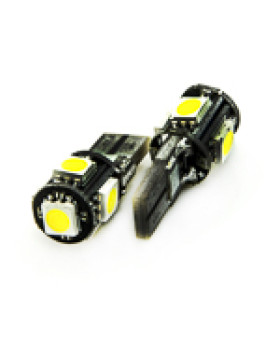 Автолампа LED T10 W5W 5SMD 5050 12V біла (габарит/номер/салон)