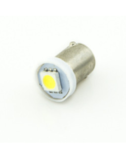 Автомобільна лампа підсвітки габаритів 12V T4W (BA9s) 1SMD 5050 12Lm БІЛИЙ