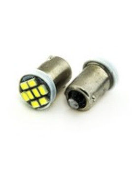 Автомобільна лампа підсвітки габаритів 12V T4W (BA9s) 8SMD 3020 30Lm БІЛИЙ Автомобільна лампа підсвітки габаритів 12V T4W (BA9s) 8SMD 3020 30Lm БІЛИЙ