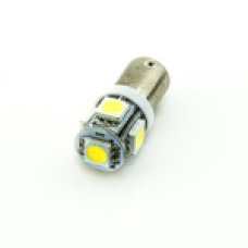 Автомобільна лампа підсвітки габаритів 12V T4W (BA9s) 5SMD 5050 75Lm БІЛИЙ