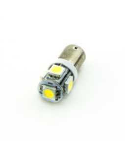 Автомобільна лампа підсвітки габаритів 12V T4W (BA9s) 5SMD 5050 75Lm БІЛИЙ