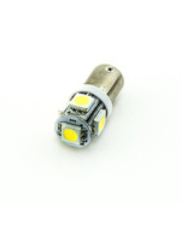 Автомобільна лампа підсвітки габаритів 12V T4W (BA9s) 5SMD 5050 75Lm БІЛИЙ Автомобільна лампа підсвітки габаритів 12V T4W (BA9s) 5SMD 5050 75Lm БІЛИЙ