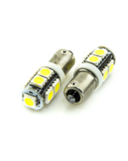 Автомобільна лампа підсвітки габаритів 12V T4W (BA9s) 9SMD 5050 66Lm БІЛИЙ