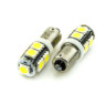Автомобільна лампа підсвітки габаритів 12V T4W (BA9s) 9SMD 5050 66Lm БІЛИЙ