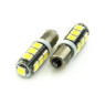 Автомобільна лампа підсвітки габаритів 12V T4W (BA9s) 13SMD 5050 75Lm БІЛИЙ