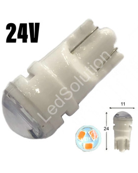 Автолампа LED T10 W5W 3SMD 2835 24V червона (габарит/номер/салон) Автолампа LED T10 W5W 3SMD 2835 24V червона (габарит/номер/салон)