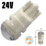 Автолампа LED T10 W5W 3SMD 2835 24V червона (габарит/номер/салон)
