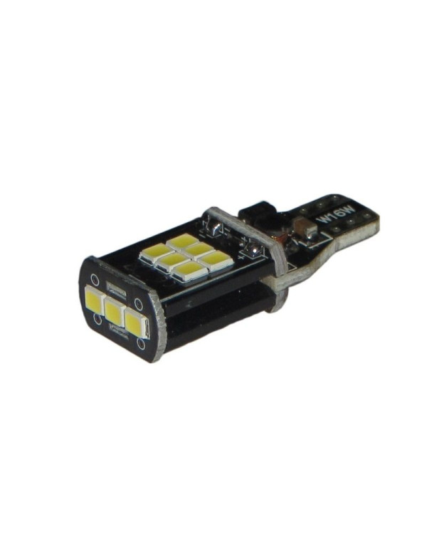 Світлодіодна автолампа W16W W2,1x9,5d 12V T15 (W16W) 15SMD 2835 суперяскрава 1000Lm БІЛИЙ Світлодіодна автолампа W16W W2,1x9,5d 12V T15 (W16W) 15SMD 2835 суперяскрава 1000Lm БІЛИЙ
