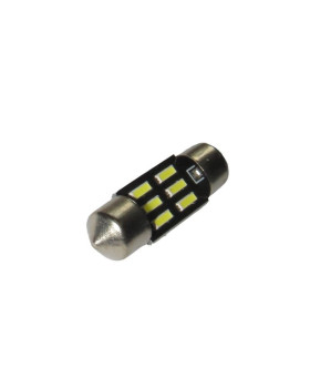Автомобільна лампа підсвітки салону, номера 12V AC (C5W) 6SMD 4014 31мм 90Lm БІЛИЙ Автомобільна лампа підсвітки салону, номера 12V AC (C5W) 6SMD 4014 31мм 90Lm БІЛИЙ