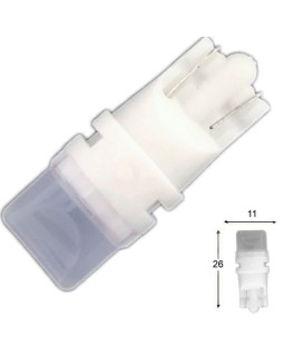 Автолампа LED T10 W5W 3SMD 2835 12V жовта (габарит/номер/салон)