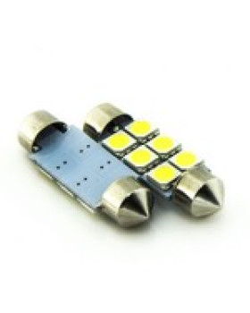Автомобільна лампа підсвітки салону, номера 24V AC (C5W) 6SMD 5050 41мм 85Lm БІЛИЙ Автомобільна лампа підсвітки салону, номера 24V AC (C5W) 6SMD 5050 41мм 85Lm БІЛИЙ