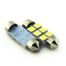 Автомобільна лампа підсвітки салону, номера 24V AC (C5W) 6SMD 5050 41мм 85Lm БІЛИЙ