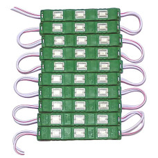 Світлодіодний модуль 5630 SMD 3 LED, 24V, зелений, пластиковий корпус Світлодіодний модуль 5630 SMD 3 LED, 24V, зелений, пластиковий корпус