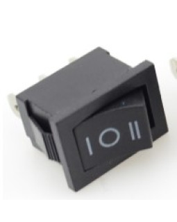 Переключатель 3 поз 3 PIN 21х15 (KCD1-203) Черный Переключатель 3 поз 3 PIN 21х15 (KCD1-203) Черный