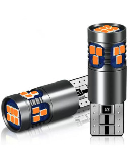 12V T10 (W5W) 18SMD 2016 драйвер обманка ЖЕЛТЫЙ