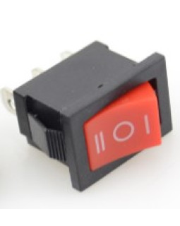 Переключатель 3 поз 3 PIN 21х15 (KCD1-203) Красный Переключатель 3 поз 3 PIN 21х15 (KCD1-203) Красный
